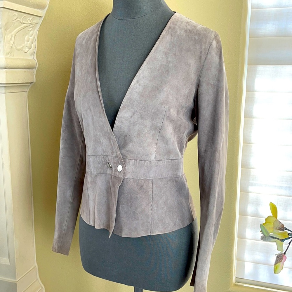 Gray Suede Top/Jacket